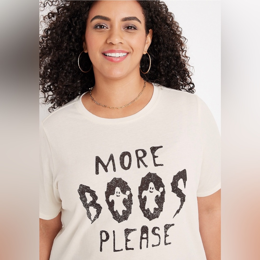 NWOT Maurices More Boos Please Graphic Tee